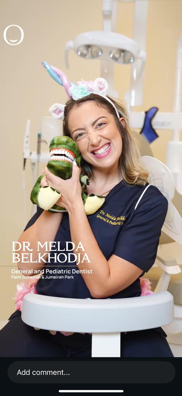 Portrait de Dr Melda Belkhodja, dentiste à Palm Jumeirah